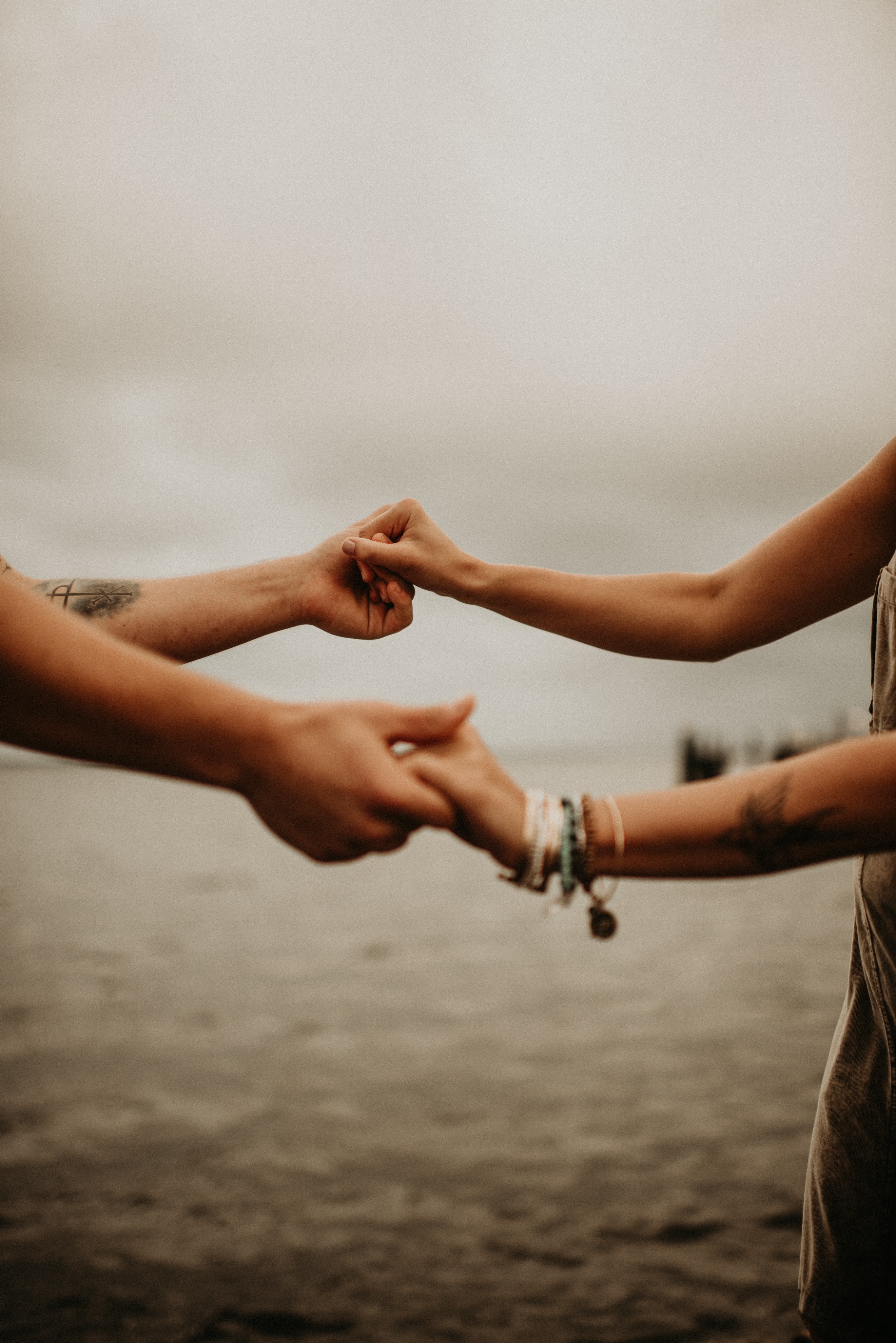 Holding hands